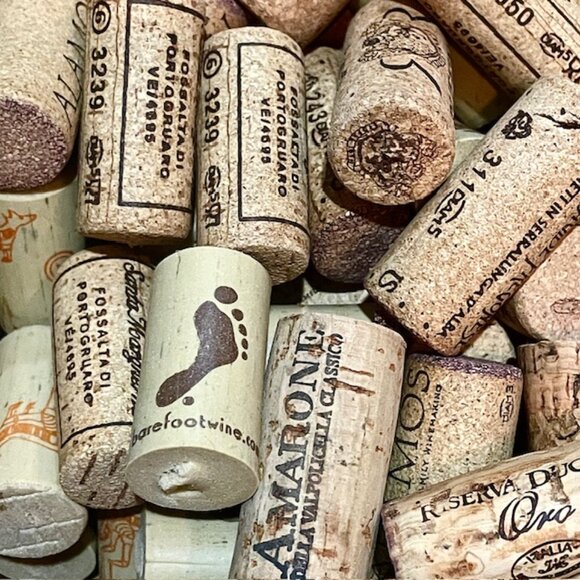 (50) Natural Used Assorted Wine Corks Collection Craft Arts Upcycle - Picture 4 of 4